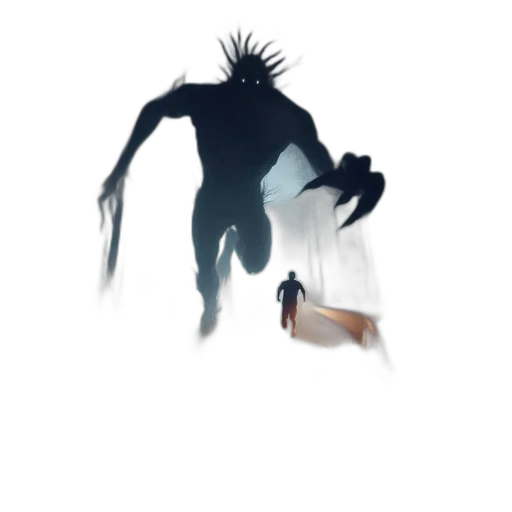 creature, staff, hair, animal, concept art, 3d render, fantasy art, pixel art transparent PNG cut-out