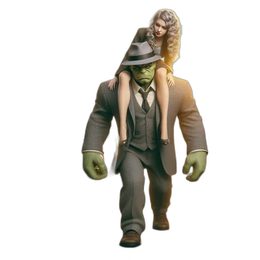 hat, creature, staff, jacket, concept art, 3d render, fantasy art, anthropomorphic transparent PNG cut-out