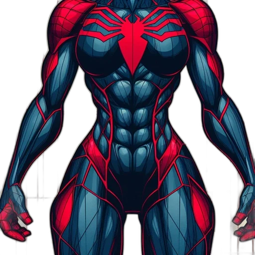 comic book art, concept art, 3d render, pixel art, red, detailed, metallic-looking, blue transparent PNG cut-out