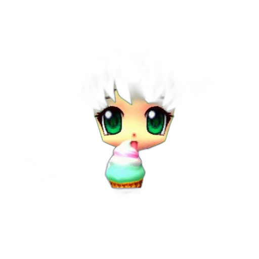 staff, creature, dragon, animal, pixel art, 3d render, vaporwave, fantasy art transparent PNG cut-out