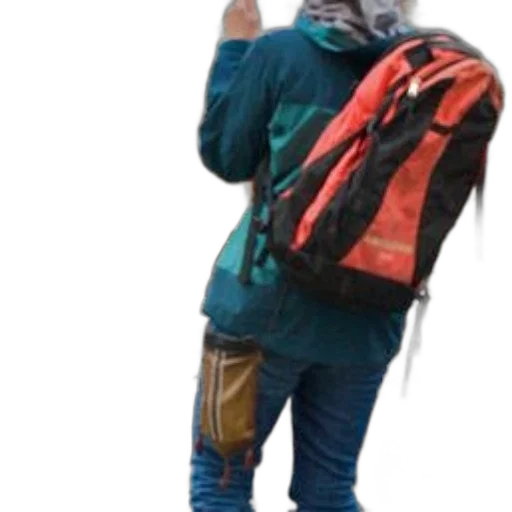 jacket, staff, umbrella, mask, 3d render, concept art, blue, person transparent PNG cut-out