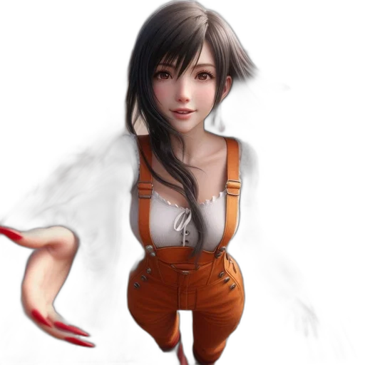 staff, face, dress, fantasy art, photorealistic, concept art, 3d render, red transparent PNG cut-out