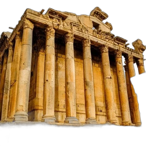 building, furniture, 3d render, photorealistic, concept art, ancient, stone, columns transparent PNG cut-out