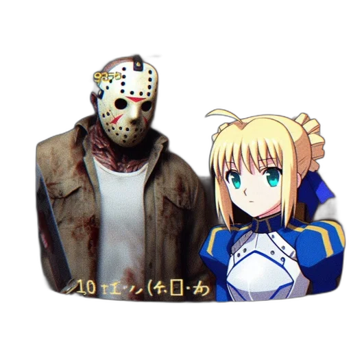 mask, creature, face, pixel art, 3d render, anime, concept art, two transparent PNG cut-out