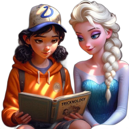 hat, fantasy art, comic book art, cartoon, concept art, underwater, snow, fire transparent PNG cut-out