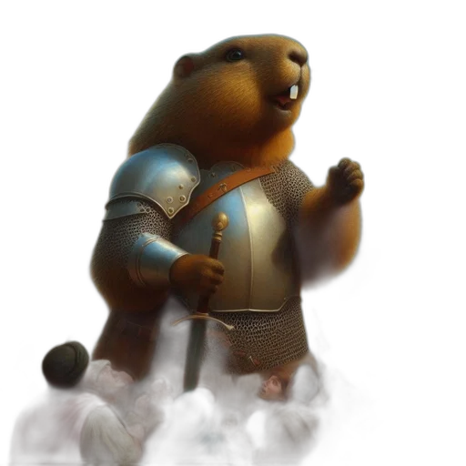 staff, creature, animal, concept art, 3d render, fantasy art, photorealistic, village transparent PNG cut-out