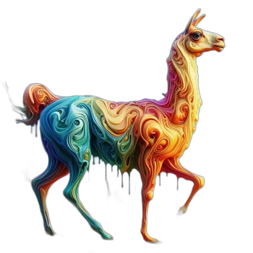 animal, creature, dress, dragon, concept art, fantasy art, watercolor, pixel art transparent PNG cut-out