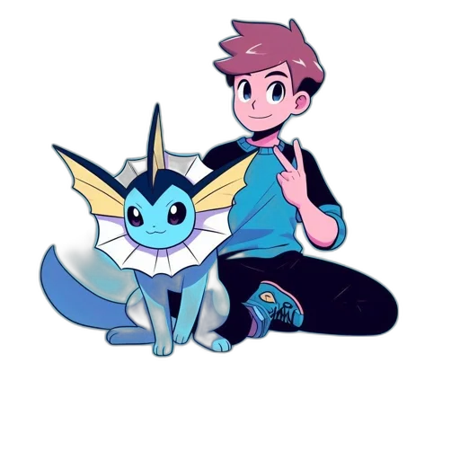 staff, animal, creature, dragon, pixel art, concept art, fantasy art, cartoon transparent PNG cut-out