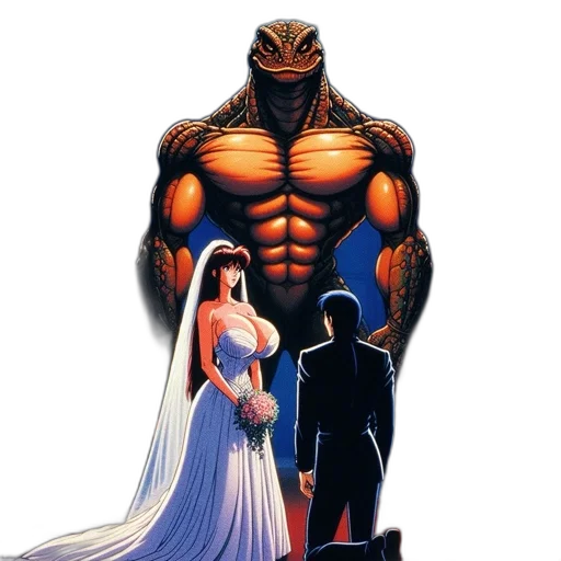 dress, concept art, pixel art, comic book art, vaporwave, sunset, fire, anthropomorphic transparent PNG cut-out