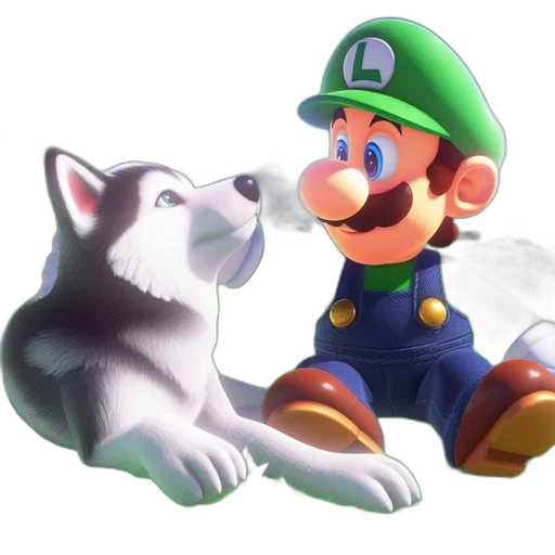 animal, concept art, 3d render, watercolor, pixel art, monochrome, green, gaming transparent PNG cut-out