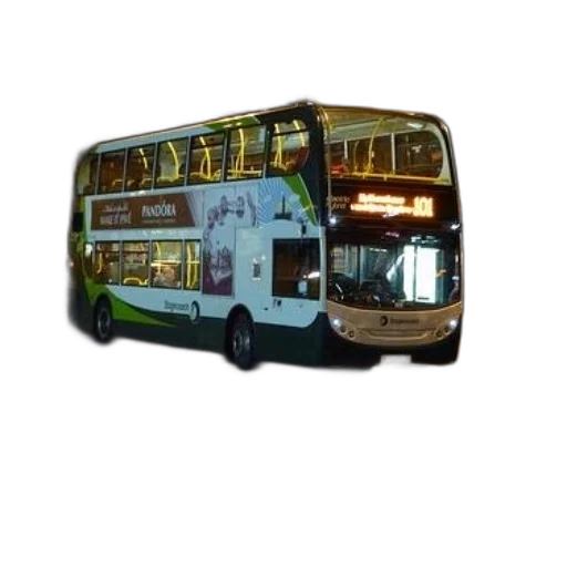 staff, 3d render, photorealistic, concept art, pixel art, double-decker, bus, advertisement transparent PNG cut-out