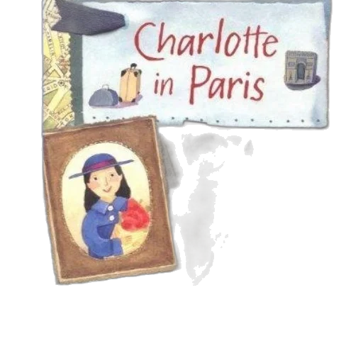 cartoon, concept art, watercolor, city street, book, cover, titled, charlotte transparent PNG cut-out
