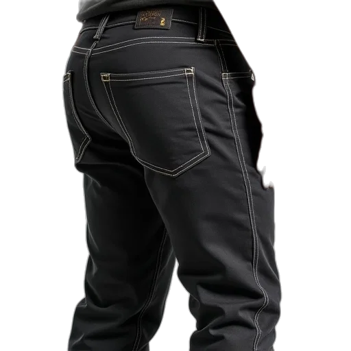 jacket, 3d render, photorealistic, concept art, alpine, pants, black, shown transparent PNG cut-out