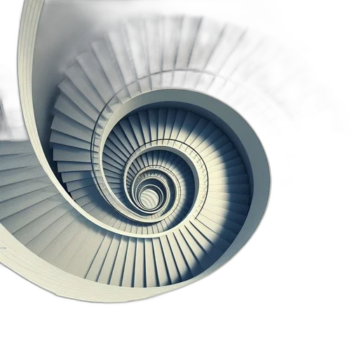 hair, jewelry, 3d render, photorealistic, concept art, elegant, spiraling, staircase transparent PNG cut-out
