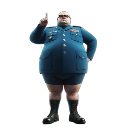 staff, jacket, robot, animal, concept art, 3d render, cartoon, photorealistic transparent PNG cut-out