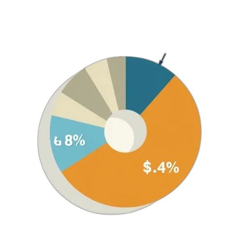 earth tones, blue, dark, colorful, household, income, pie, chart transparent PNG cut-out