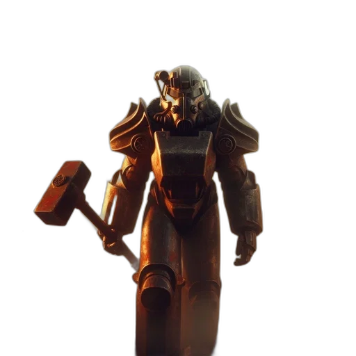 robot, weapon, staff, creature, concept art, 3d render, fantasy art, cyberpunk transparent PNG cut-out