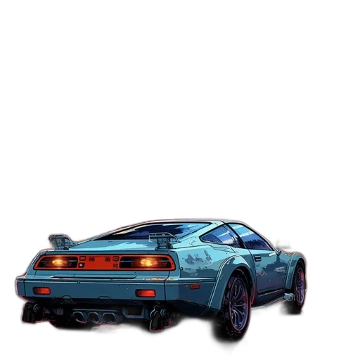 car, weapon, robot, animal, concept art, vaporwave, pixel art, photorealistic transparent PNG cut-out