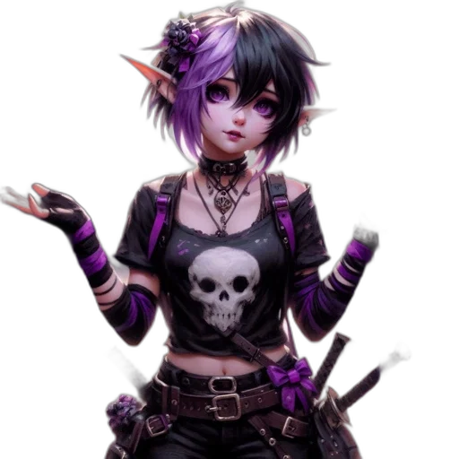 staff, fantasy art, concept art, cyberpunk, pixel art, dark, monochrome, neon transparent PNG cut-out