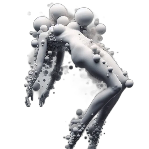 robot, jewelry, hair, bottle, 3d render, photorealistic, concept art, underwater transparent PNG cut-out