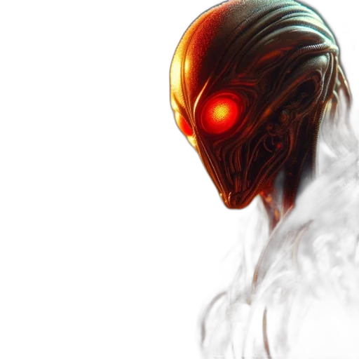 robot, mask, face, creature, concept art, 3d render, comic book art, fantasy art transparent PNG cut-out