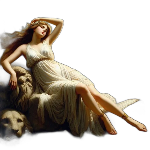 dress, oil painting, photorealistic, fantasy art, concept art, night, forest, golden transparent PNG cut-out