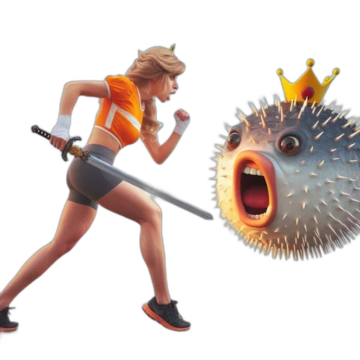creature, weapon, concept art, 3d render, pixel art, fantasy art, athletesque, woman transparent PNG cut-out