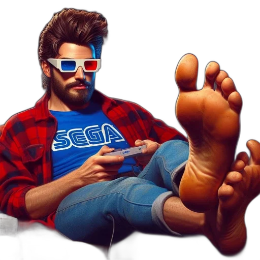 shoes, face, pixel art, photorealistic, comic book art, concept art, man, red transparent PNG cut-out