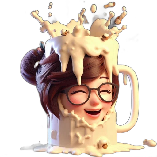 food, crown, 3d render, photorealistic, concept art, illustration, portrays, smiling transparent PNG cut-out