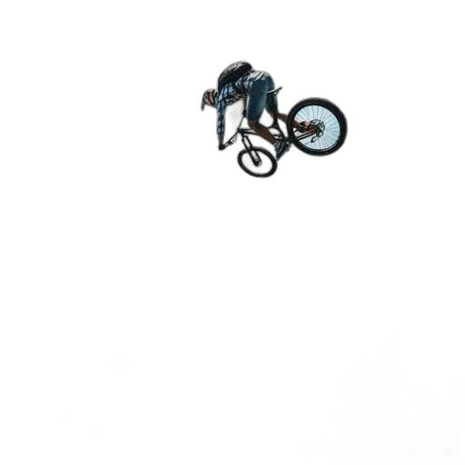 animal, creature, photorealistic, pixel art, concept art, 3d render, rider, jumps transparent PNG cut-out