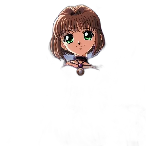 staff, hair, face, weapon, anime, pixel art, cartoon, 3d render transparent PNG cut-out