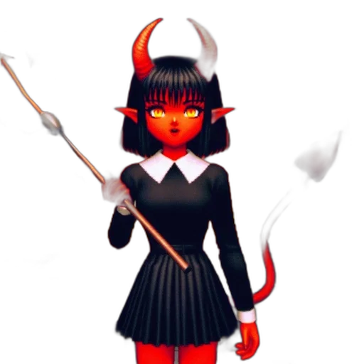 staff, mask, concept art, fantasy art, 3d render, pixel art, red, dark transparent PNG cut-out