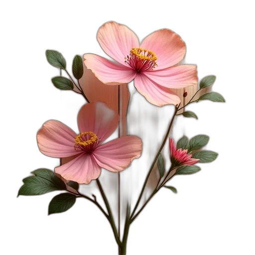 flower, crown, jewelry, staff, 3d render, photorealistic, concept art, oil painting transparent PNG cut-out