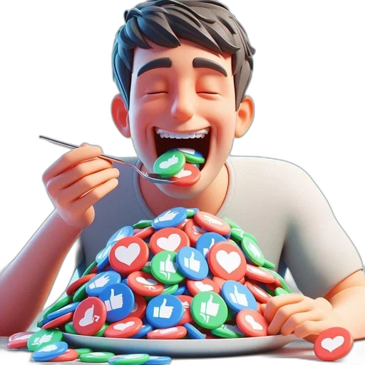 food, 3d render, photorealistic, cartoon, concept art, animated, character, eating transparent PNG cut-out
