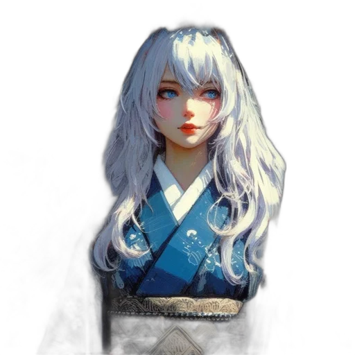 staff, face, dress, hair, fantasy art, concept art, photorealistic, pixel art transparent PNG cut-out