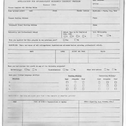 staff, form, titled, application, epidemiology, research, training, program transparent PNG cut-out