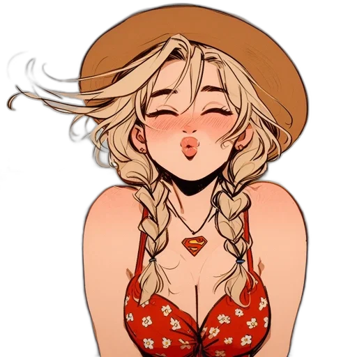 hat, cartoon, anime, concept art transparent PNG cut-out