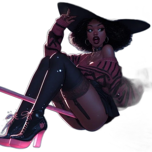 shoes, hat, jacket, dress, concept art, fantasy art, 3d render, comic book art transparent PNG cut-out