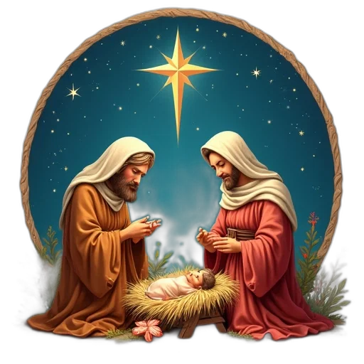 christmas, nativity, stickers transparent PNG cut-out