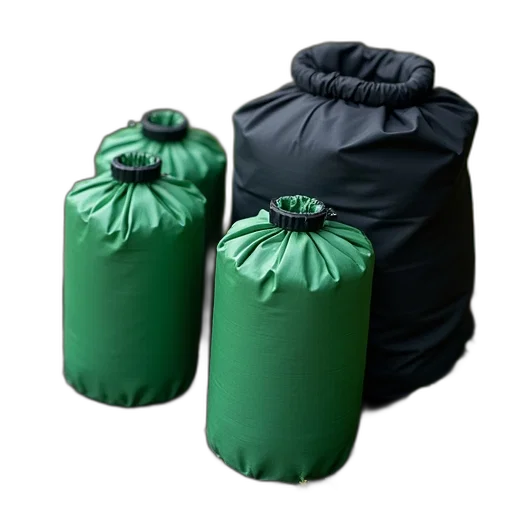 jacket, umbrella, bottle, 3d render transparent PNG cut-out