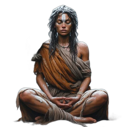 jewelry, concept art, fantasy art, photorealistic, earth tones, woman, marked, her transparent PNG cut-out