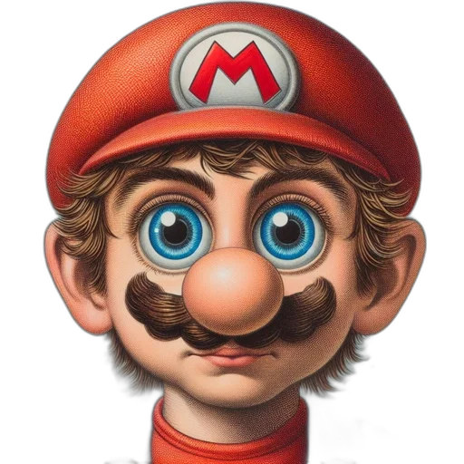 face, mask, hat, creature, photorealistic, concept art, cartoon, 3d render transparent PNG cut-out