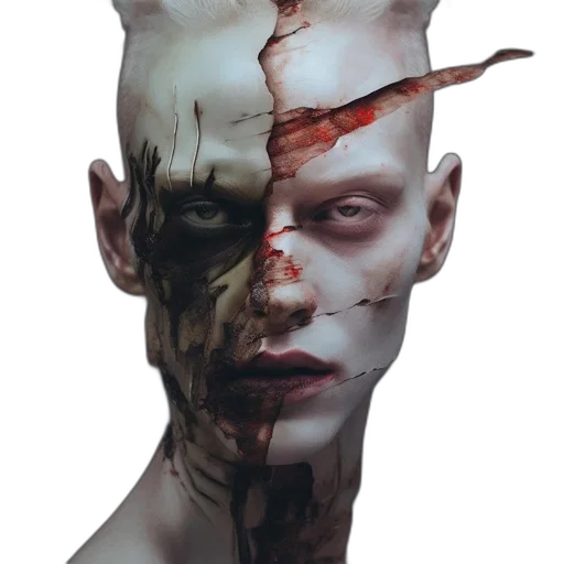 mask, face, creature, robot, concept art, cyberpunk, photorealistic, fantasy art transparent PNG cut-out