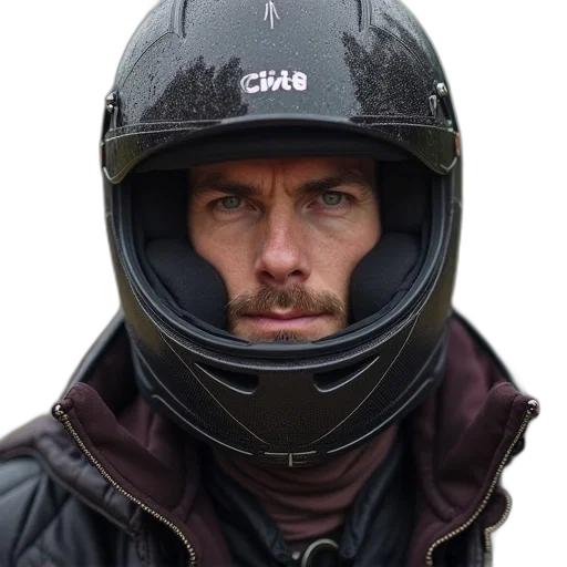 face, hat, jacket, mask transparent PNG cut-out