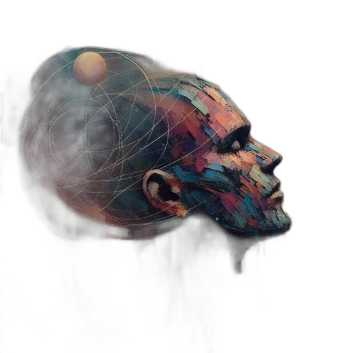 face, mask, crown, creature, concept art, photorealistic, watercolor, fantasy art transparent PNG cut-out