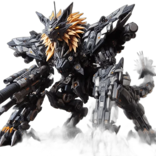 robot, weapon, concept art, fantasy art, 3d render, elaborate, mechanized, creature transparent PNG cut-out
