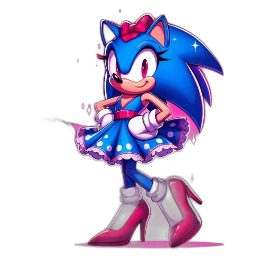 dress, weapon, concept art, pixel art, anime, cartoon, blue, two transparent PNG cut-out