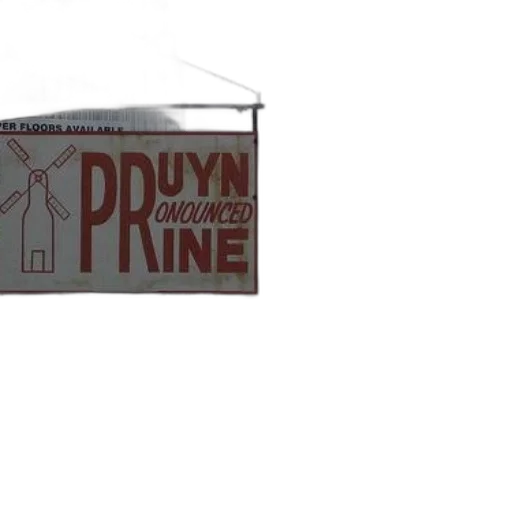 3d render, concept art, sign, says, pruyn, pronounced, prine, windmill transparent PNG cut-out
