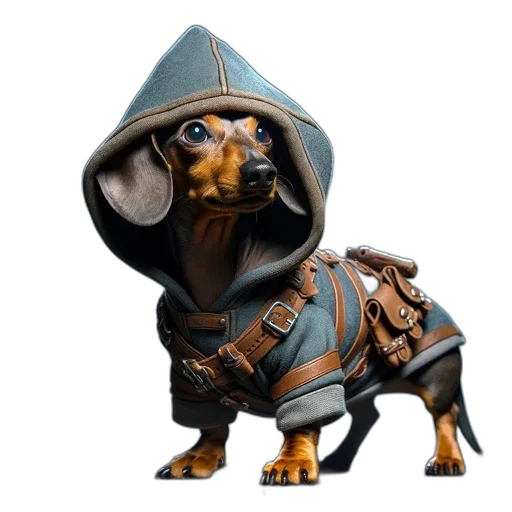 jacket, animal, creature, robot, 3d render, concept art, photorealistic, cyberpunk transparent PNG cut-out