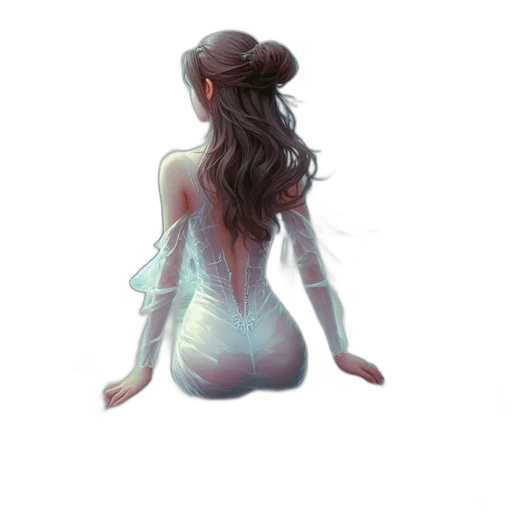 dress, hair, jacket, crown, concept art, watercolor, pixel art, fantasy art transparent PNG cut-out
